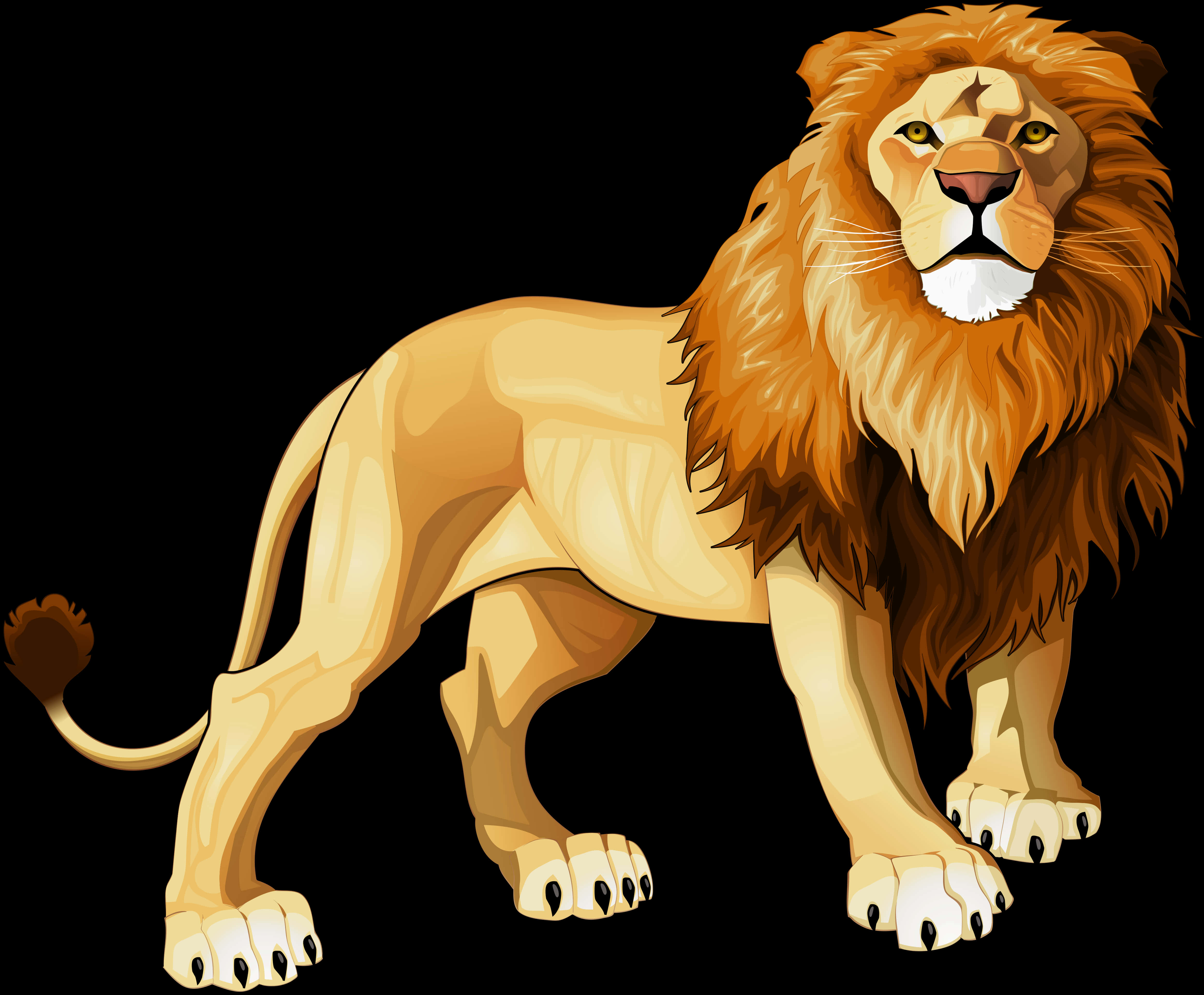 Majestic Lion Illustration