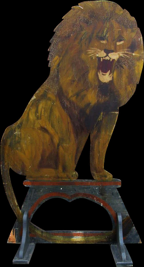 Majestic Lion Sculpture Artwork