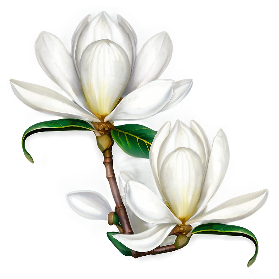 Majestic Magnolia Flower Png 19