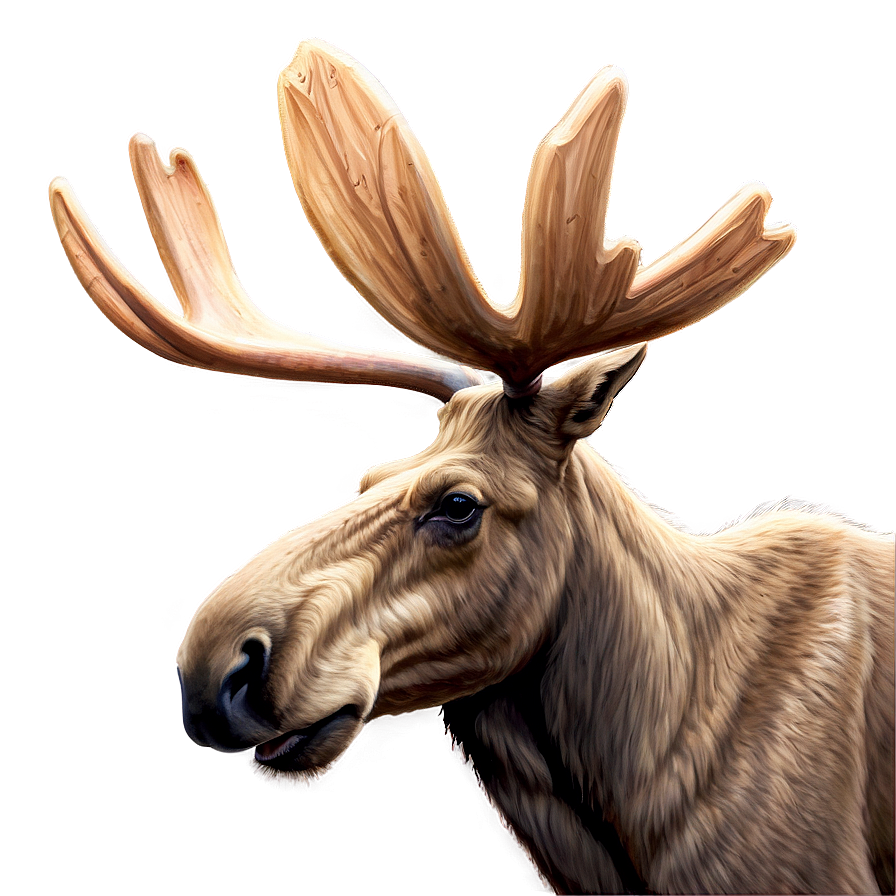 Majestic Moose Head Artwork Png 06292024