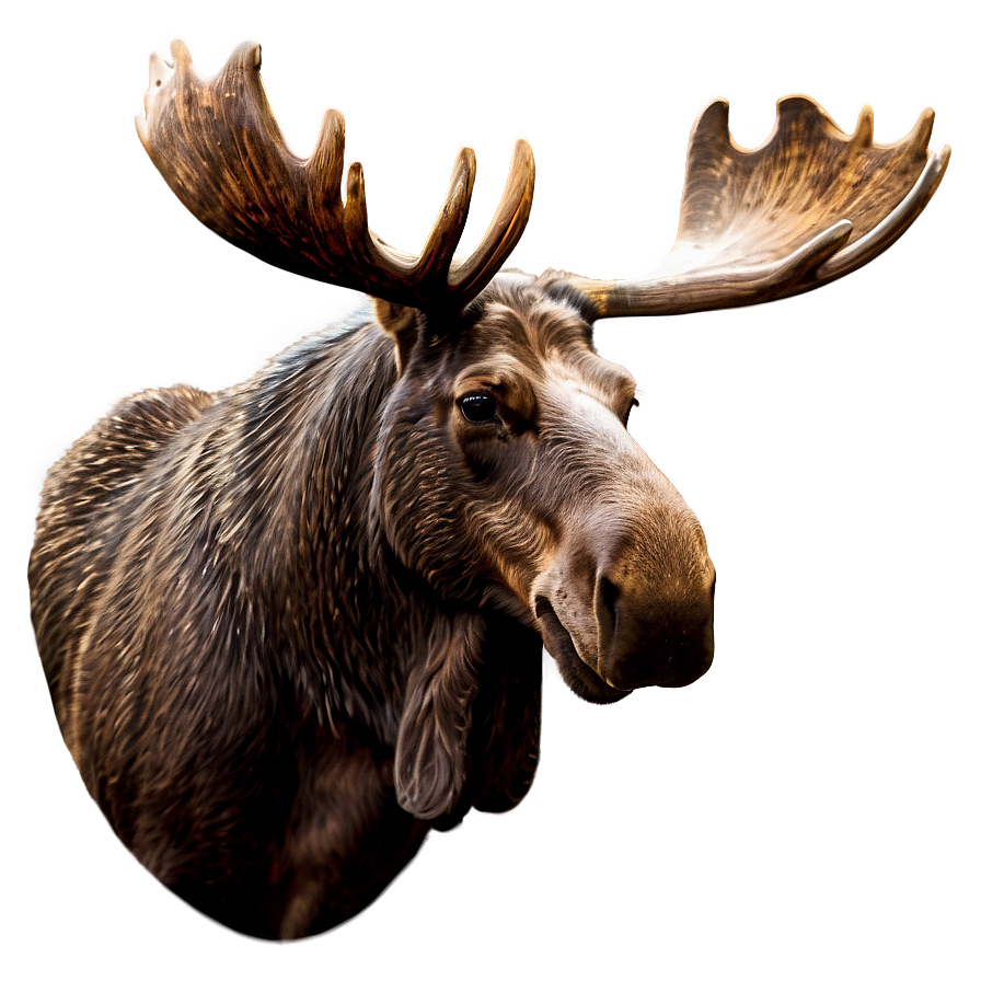 Majestic Moose Head Artwork Png Sjx