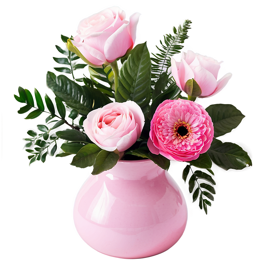 Majestic Pink Flower Arrangement Png 57