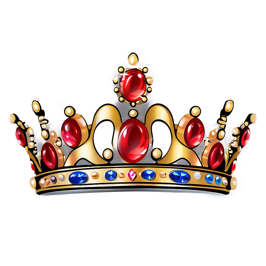 Majestic Queen Crown Illustration Png 1