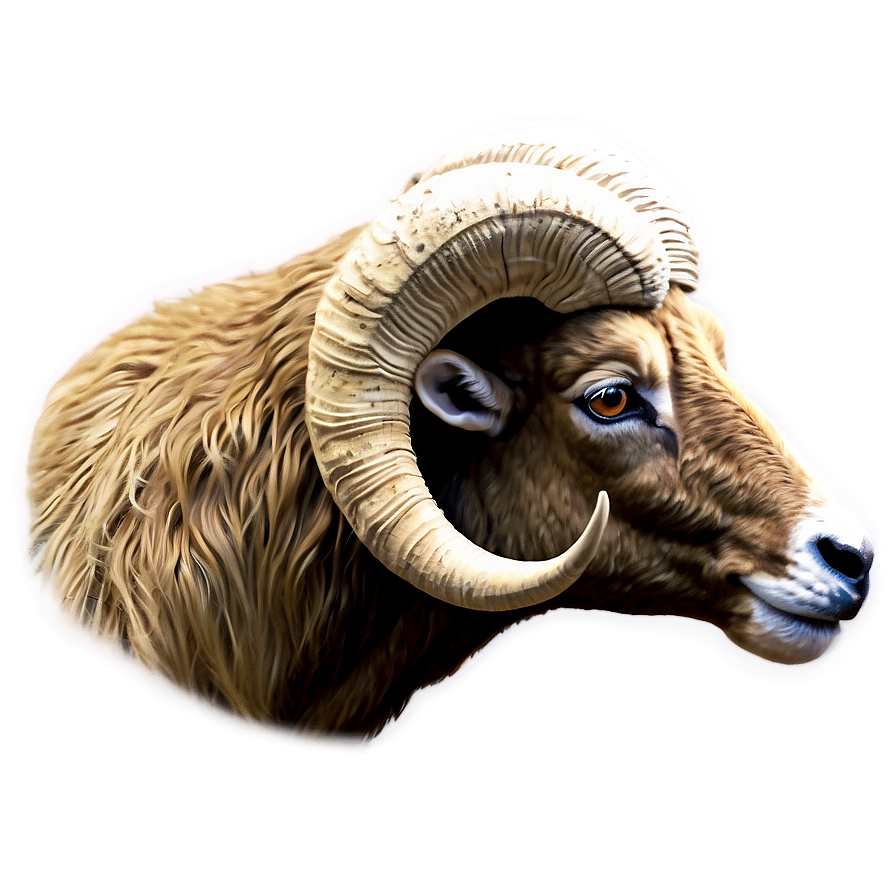 Majestic Ram Head Artwork Png Ohk30