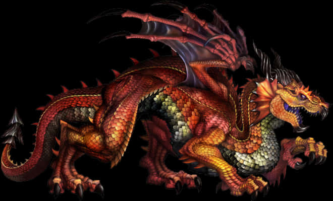 Majestic_ Red_ Dragon_ Artwork