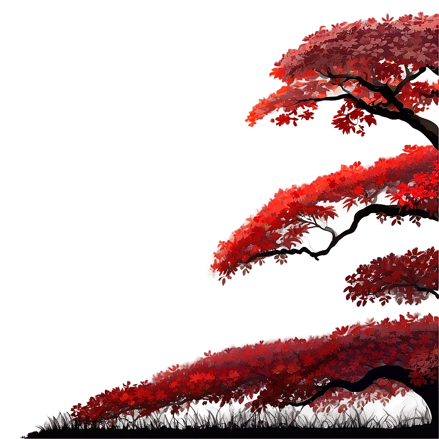 Majestic Red Tree Scene Png 06252024