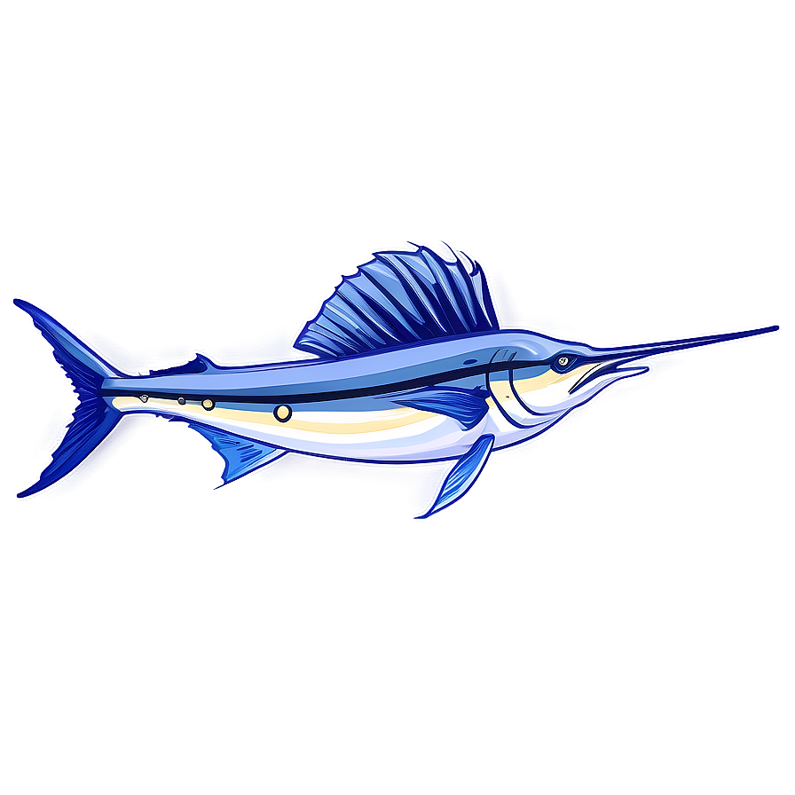 Majestic Sailfish Sketch Png Bjh86