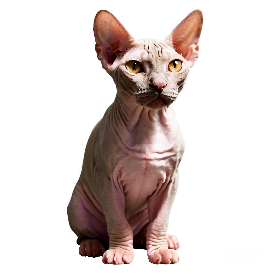 Majestic Sphynx Cat Standing Png 37