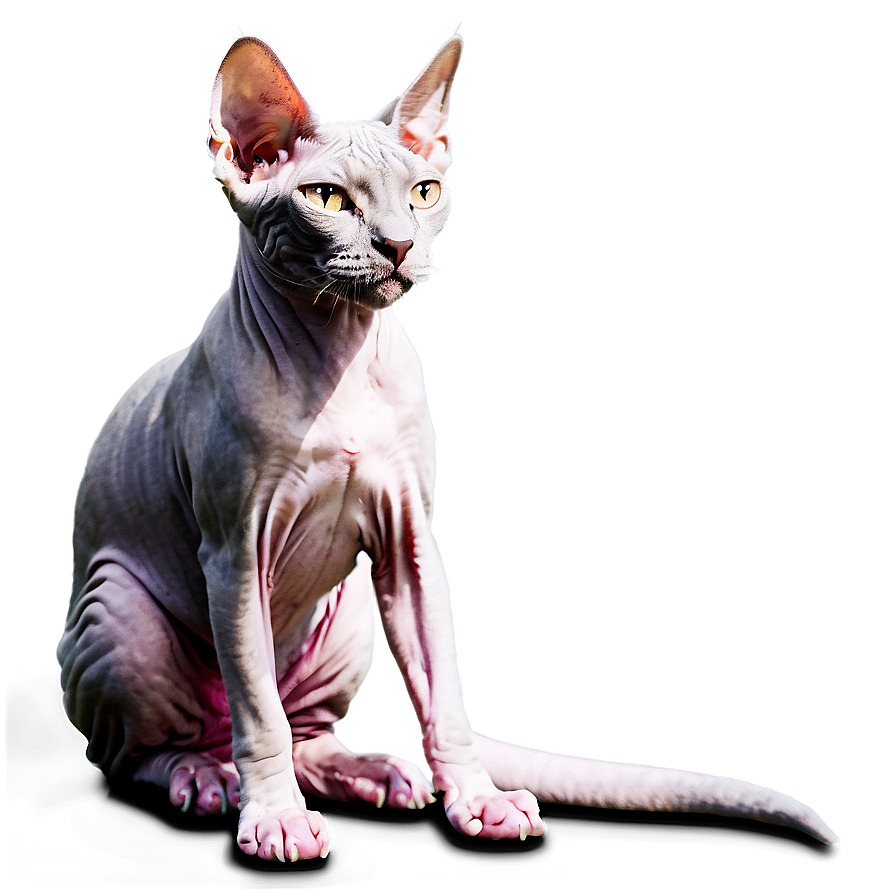 Majestic Sphynx Cat Standing Png Myt