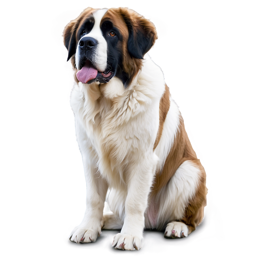 Majestic St Bernard Standing Png 06292024