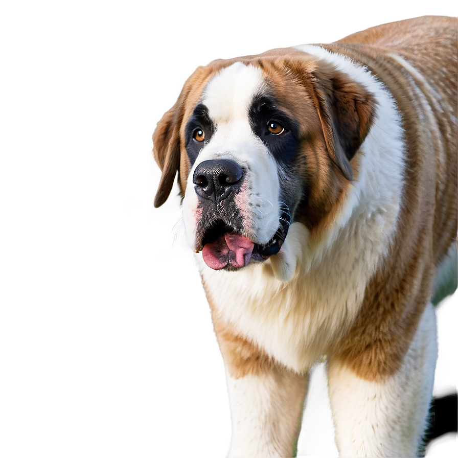 Majestic St Bernard Standing Png 97