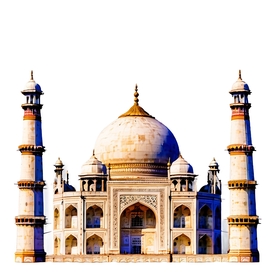 Majestic Taj Mahal Aerial View Png 06252024