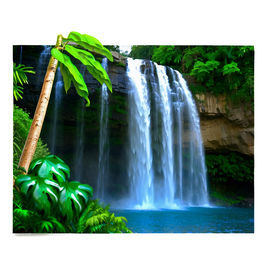 Majestic Waterfall View Png 05212024