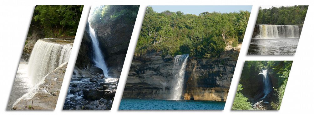 Majestic Waterfalls Collage