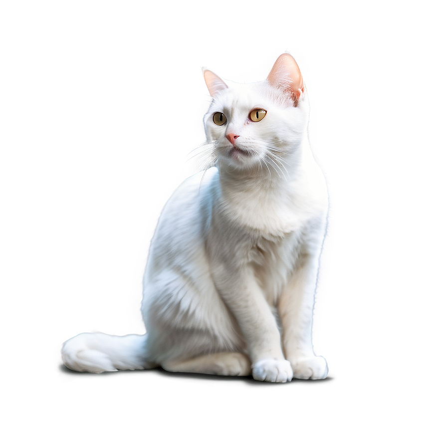 Majestic White Cat Png D