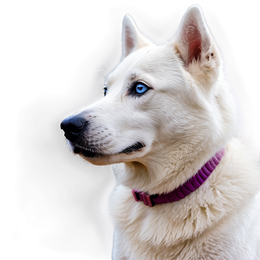 Majestic White Husky Png 06112024