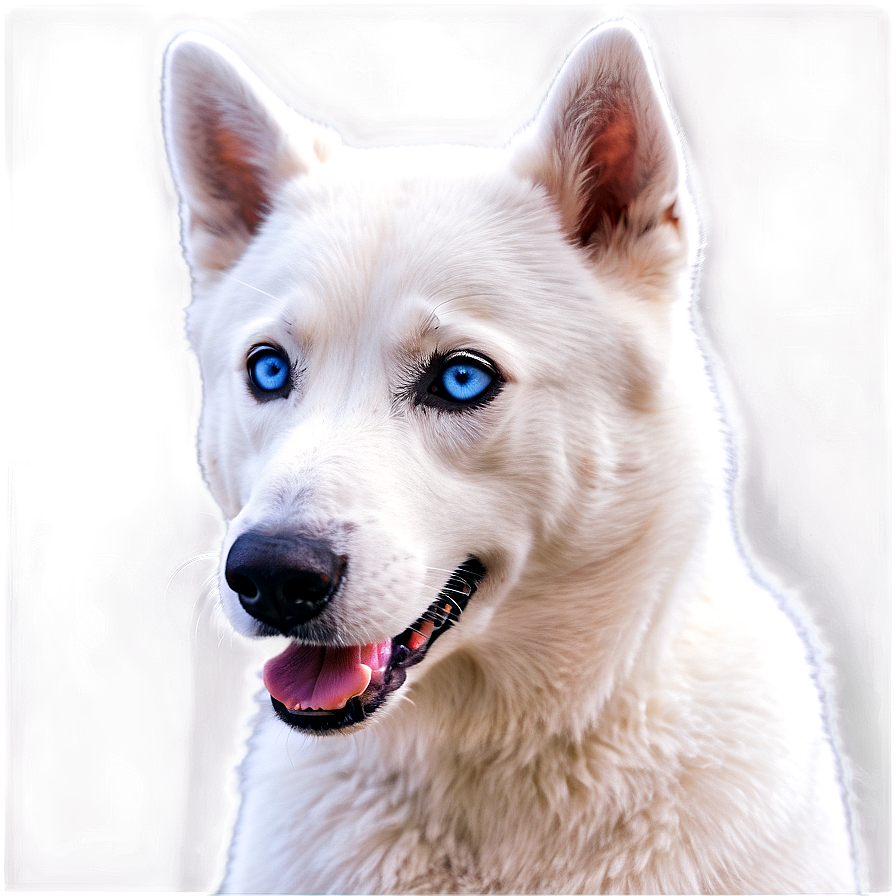 Majestic White Husky Png Abp8