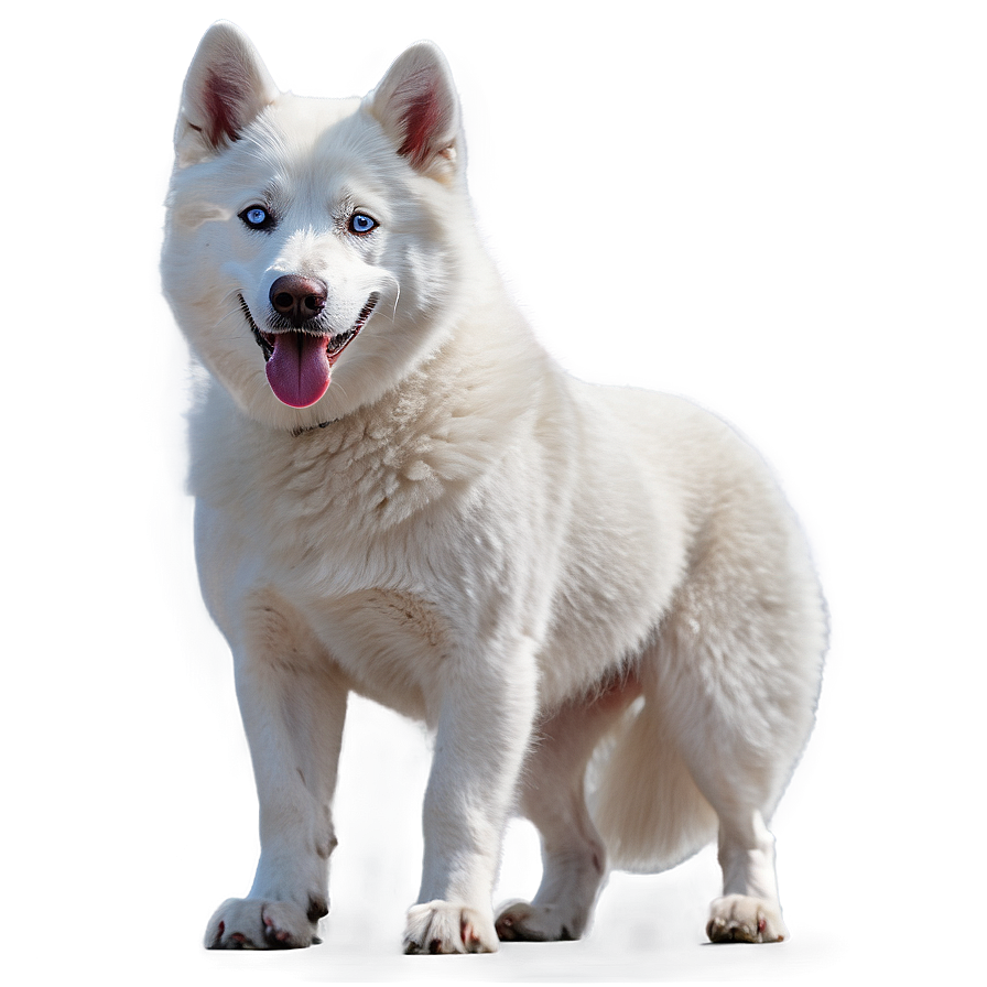 Majestic White Husky Png Nxr66