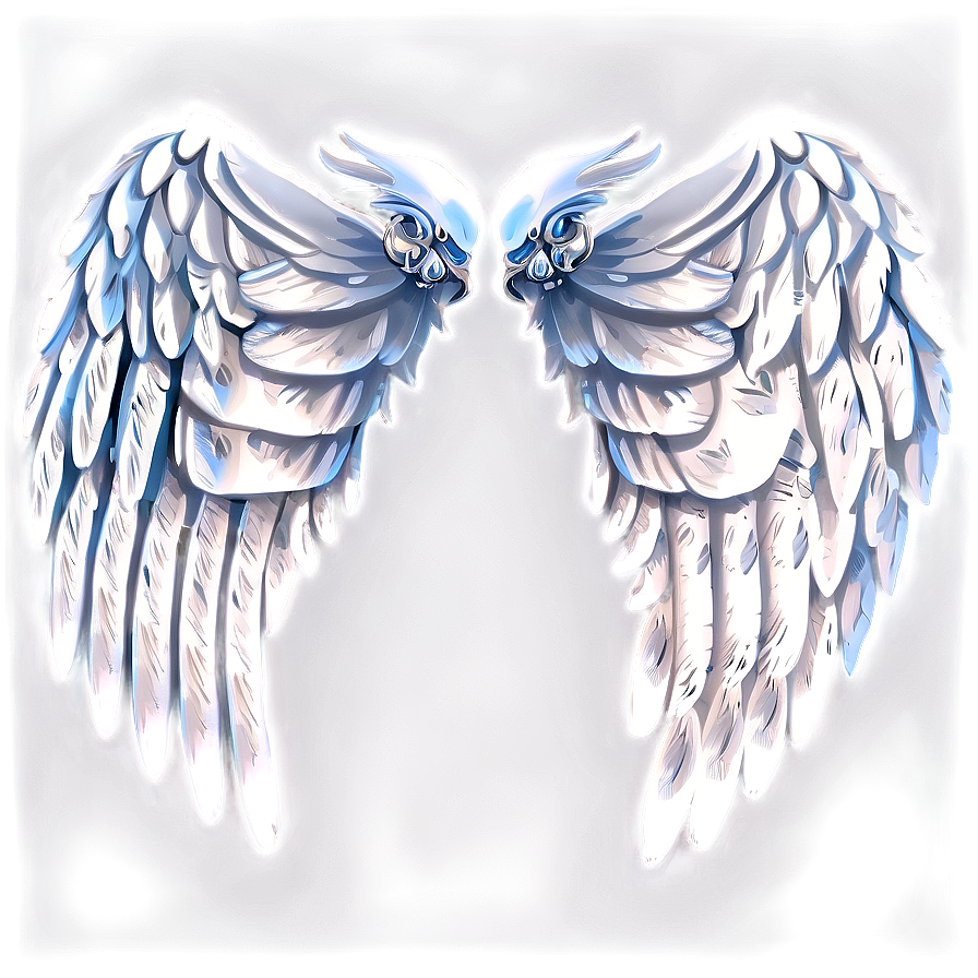 Majestic White Wings Illustration Png Bvi44