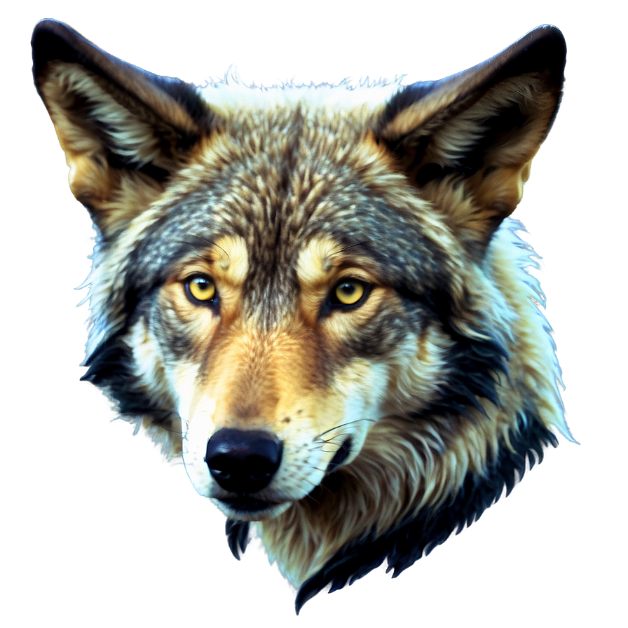 Majestic Wolf Head Portrait Png 06122024