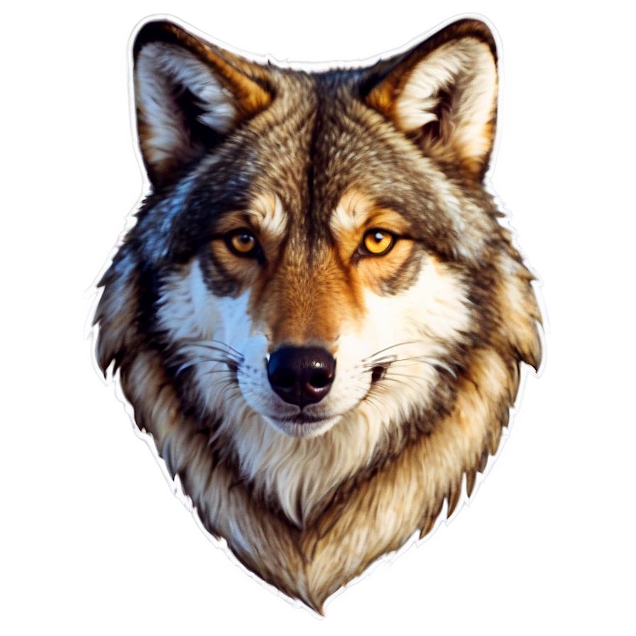 Majestic Wolf Head Portrait Png 06122024