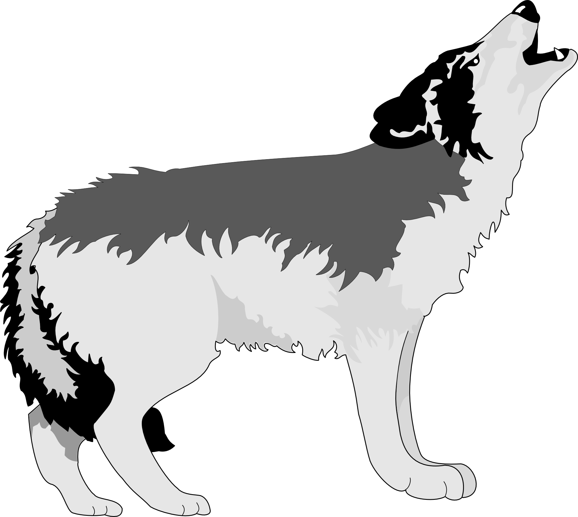 Majestic Wolf Profile Silhouette.png