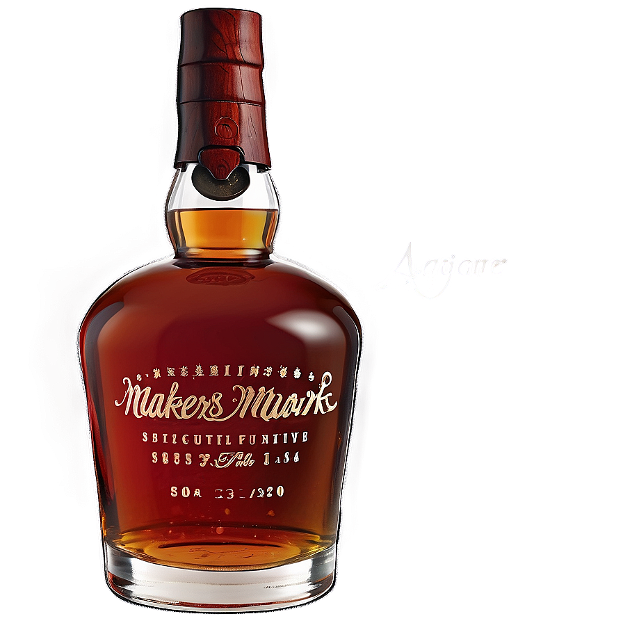 Makers Mark Signature Bottle Png 06282024