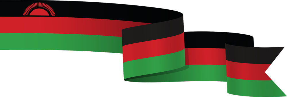 Malawi Flag Ribbon Graphic