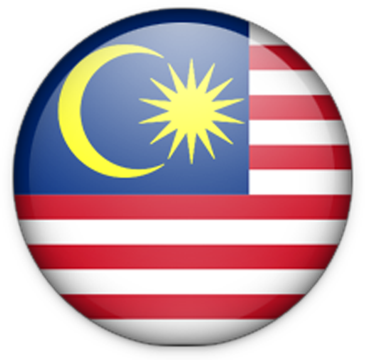 Malaysian Flag Button