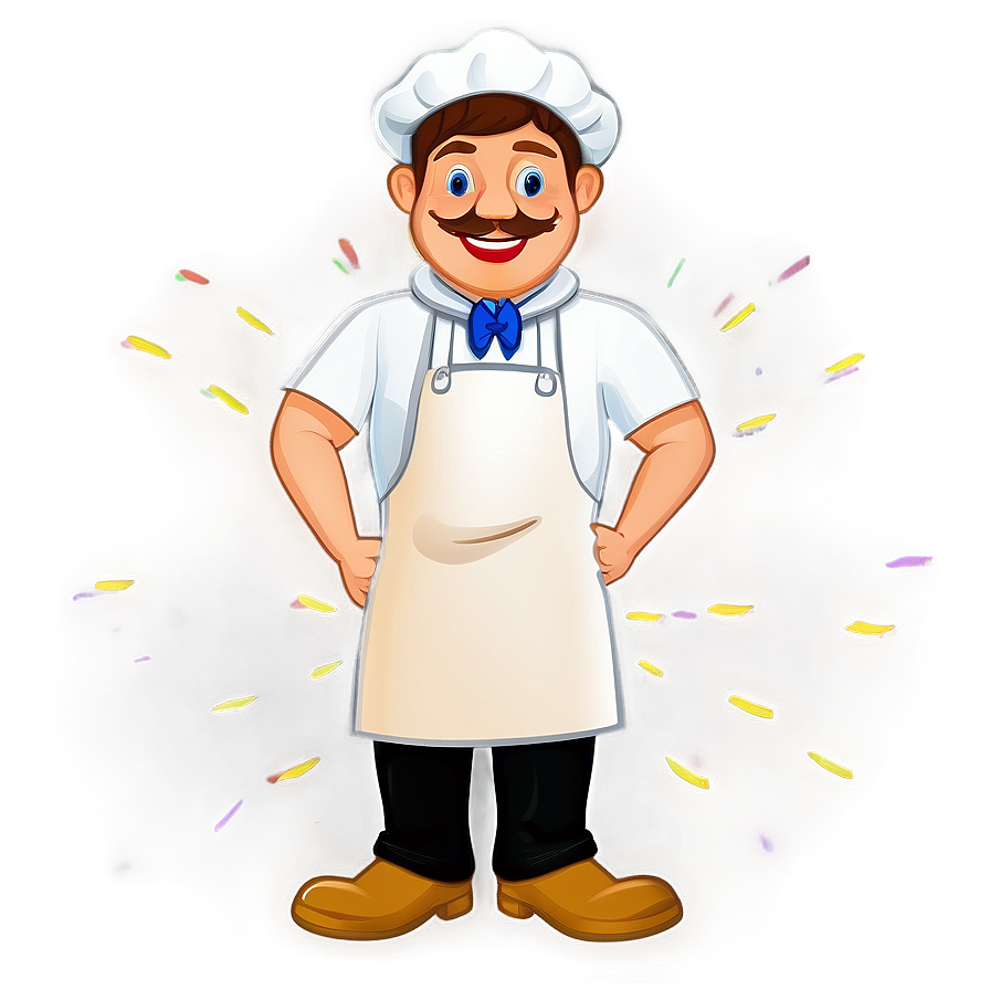 Male Baker Cartoon Png 06292024