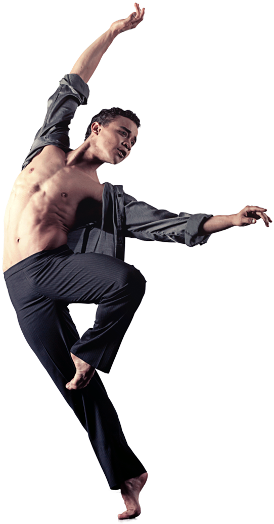 Male Dancer Mid Air Pose