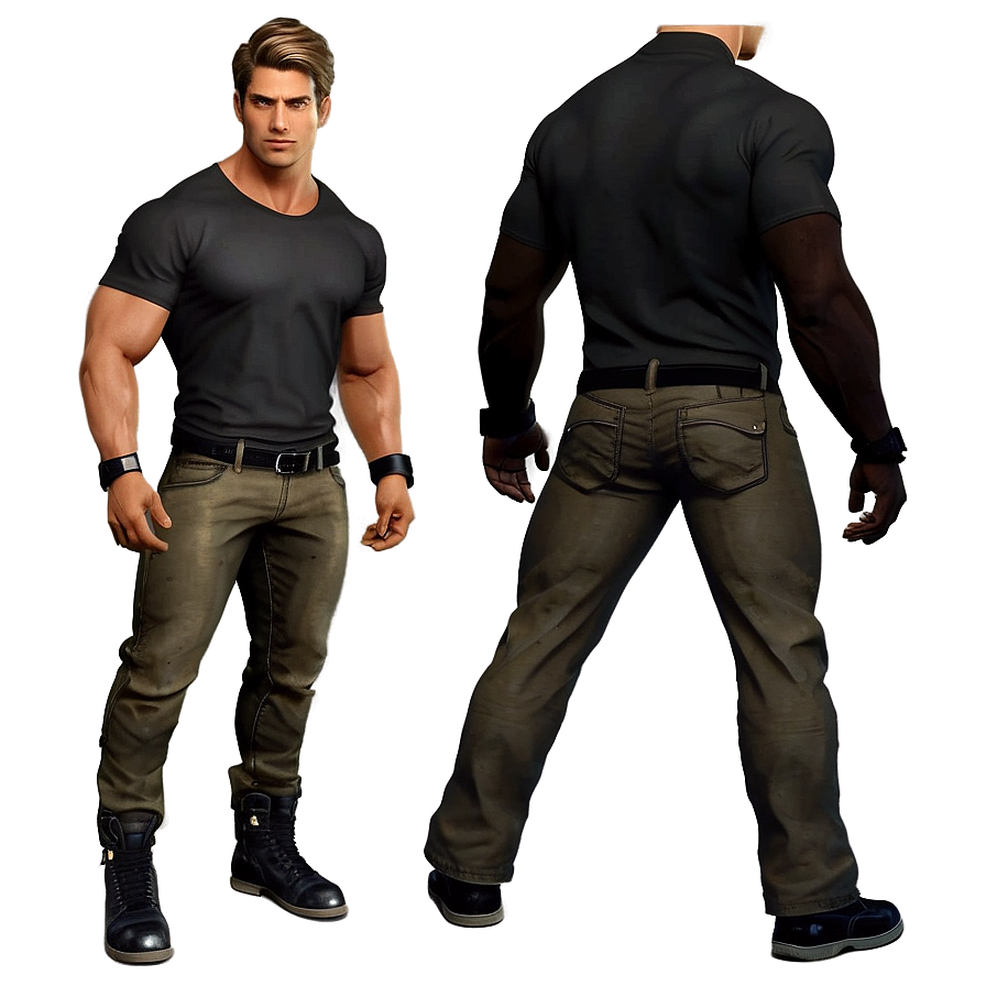 Male Model Outfit Png 06112024