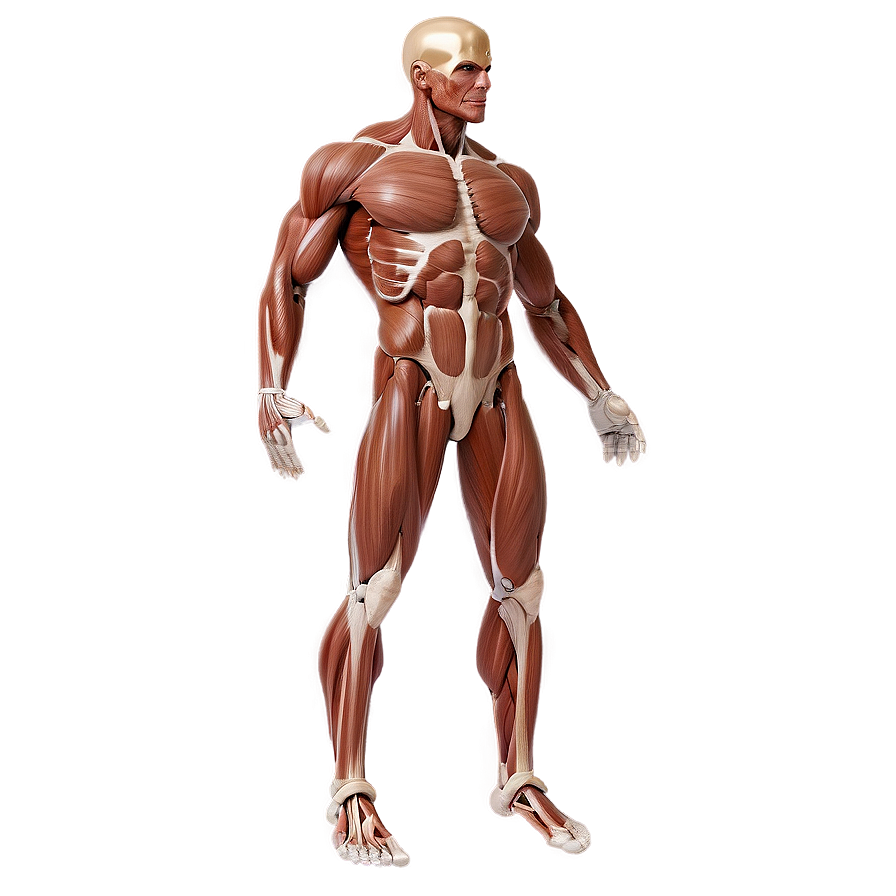 Male Muscular System Illustration Png 40