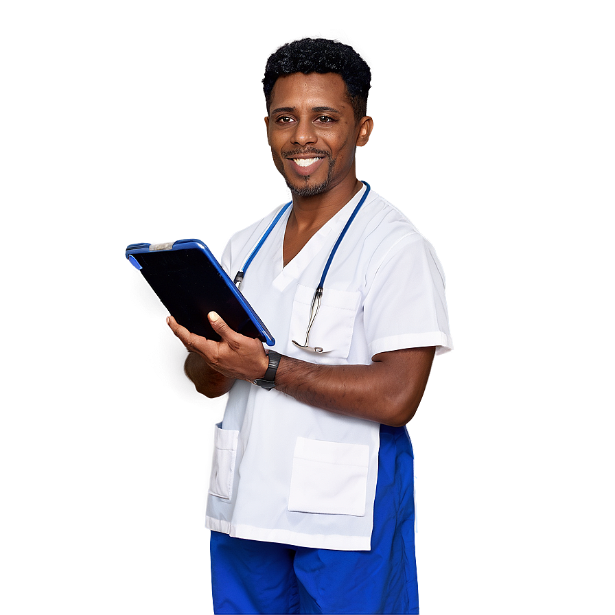 Male Nurse Giving Care Png 06292024