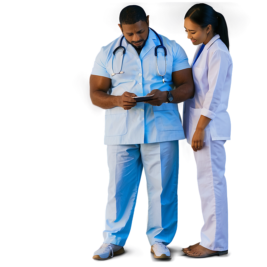 Male Nurse Giving Care Png 06292024