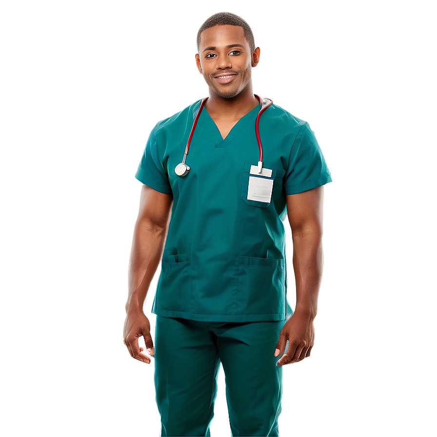 Male Nurse In Uniform Png 06292024