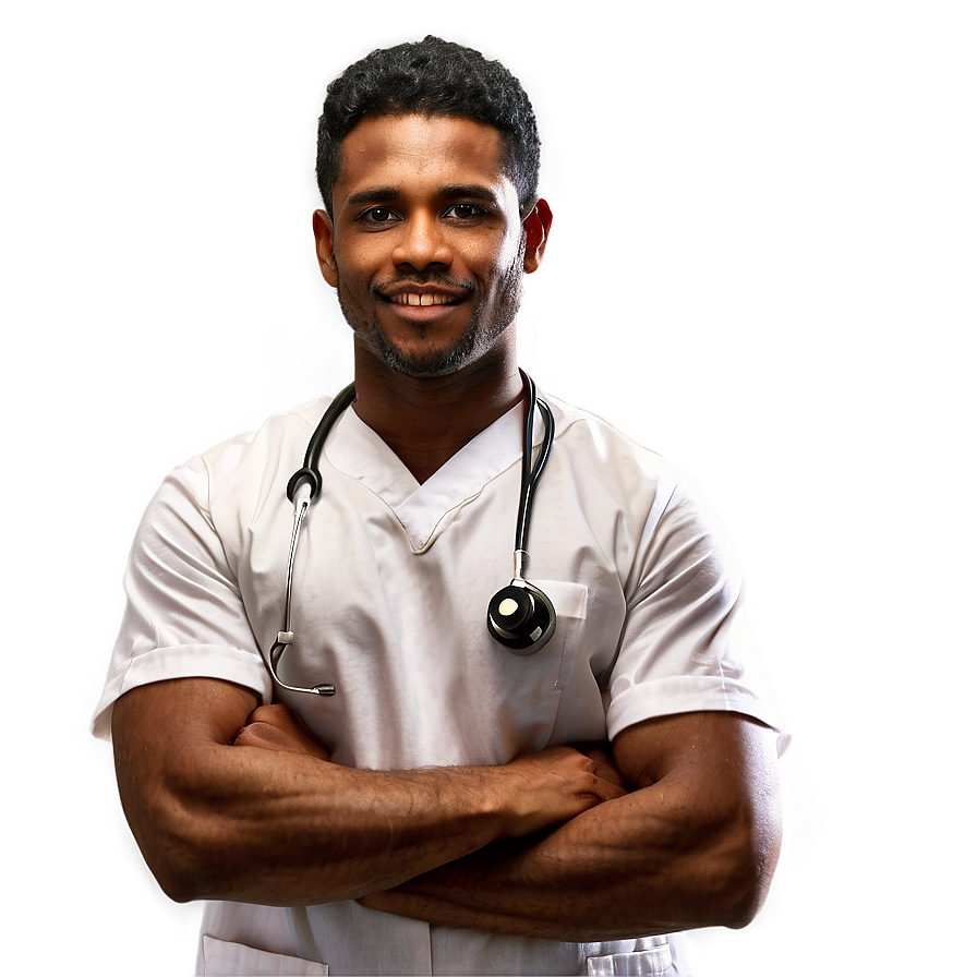 Male Nurse In Uniform Png Yur