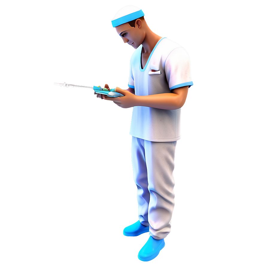 Male Nurse With Syringe Png 34