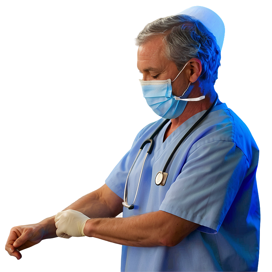 Male Nurse Working Hard Png Qgi