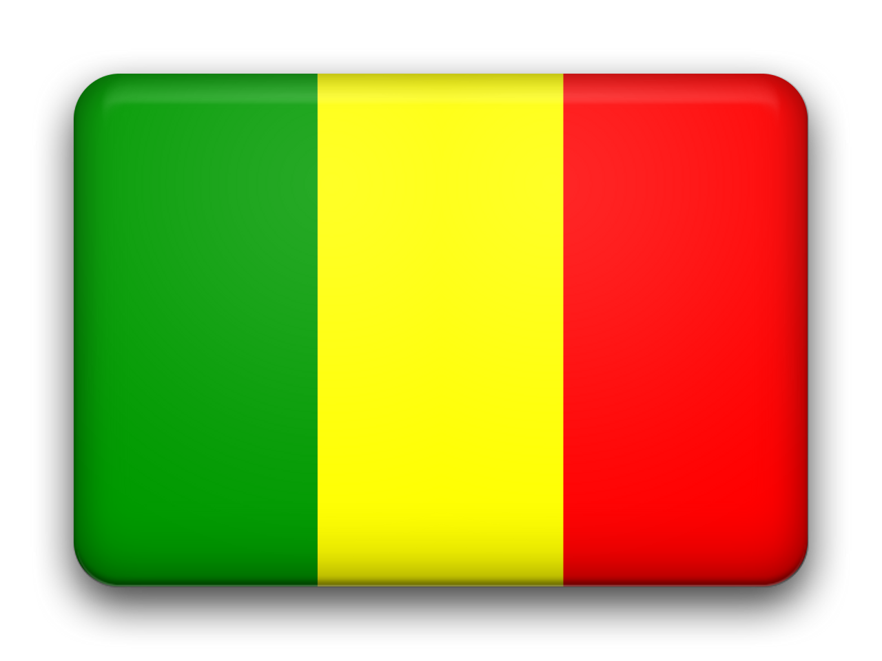 Mali Flag Graphic