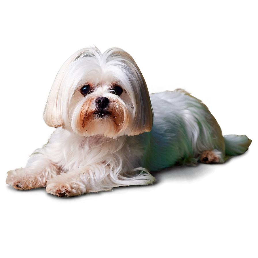 Maltese With Colorful Background Png 3