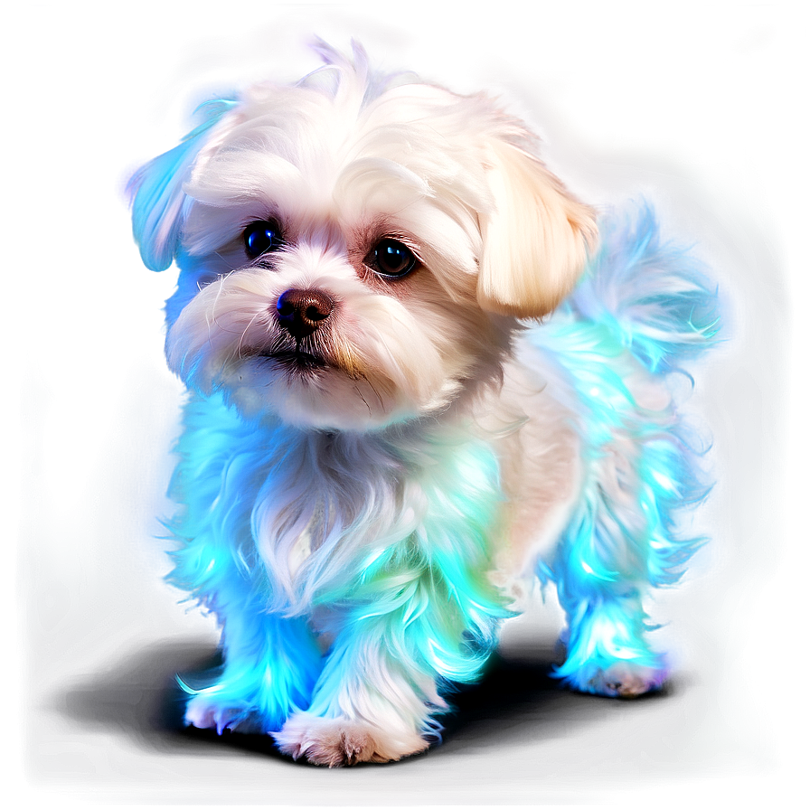 Maltese With Glowing Fur Png 25