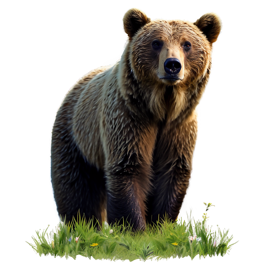 Mama Bear In Nature Scene Png Bcc