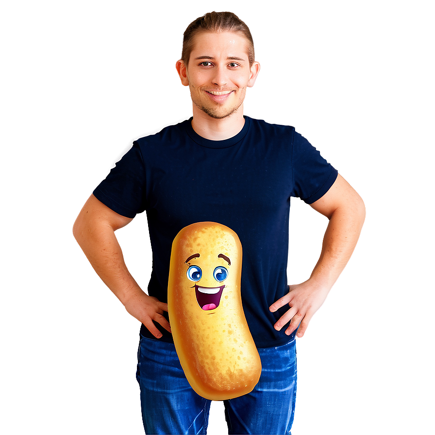 Man Holding Giant Animated Twinkie