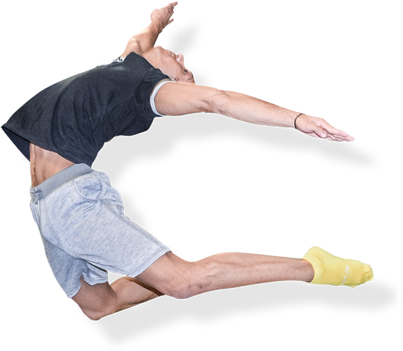 Man Performing Kneeling Back Stretch