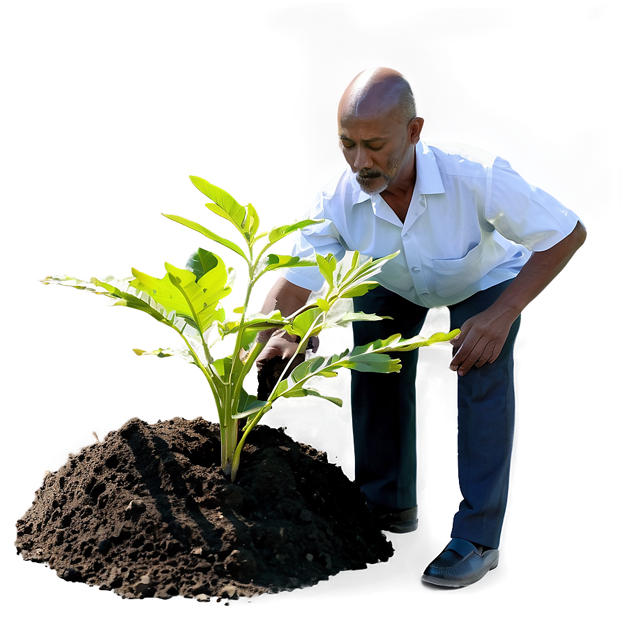 Man Planting Tree Png Pjh