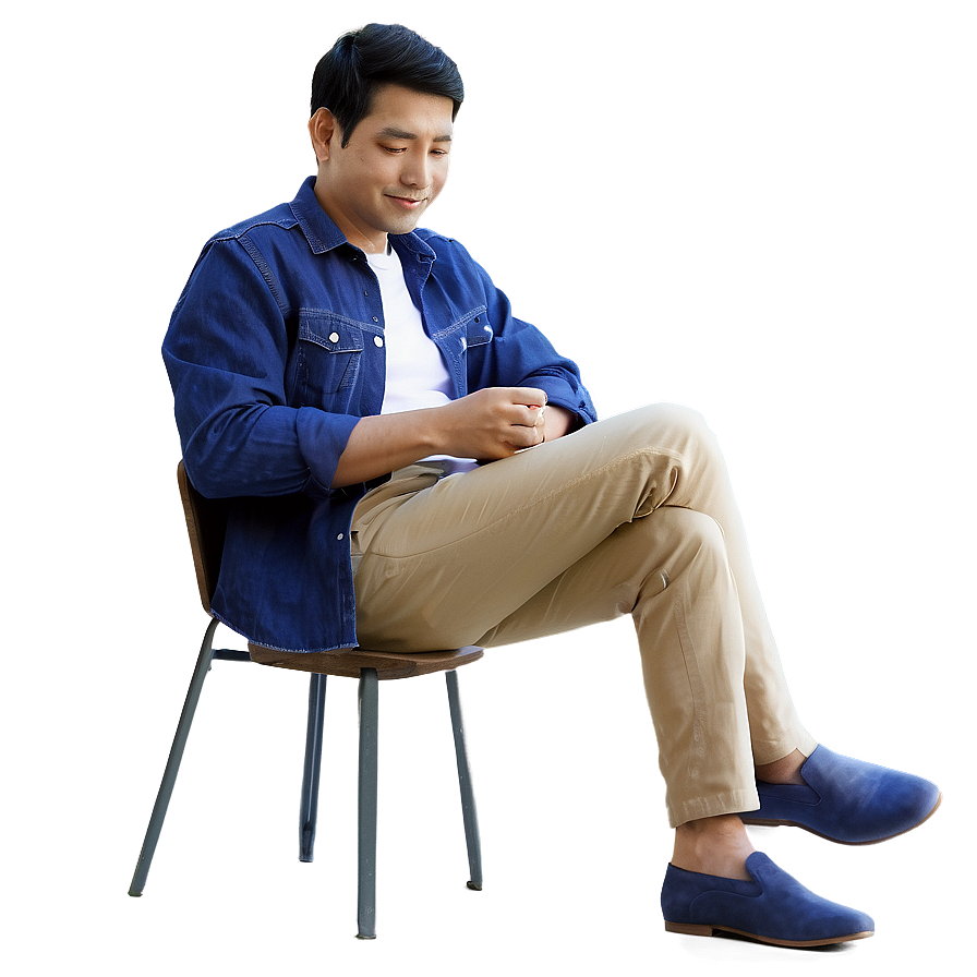 Man Sitting Alone Png Ccb