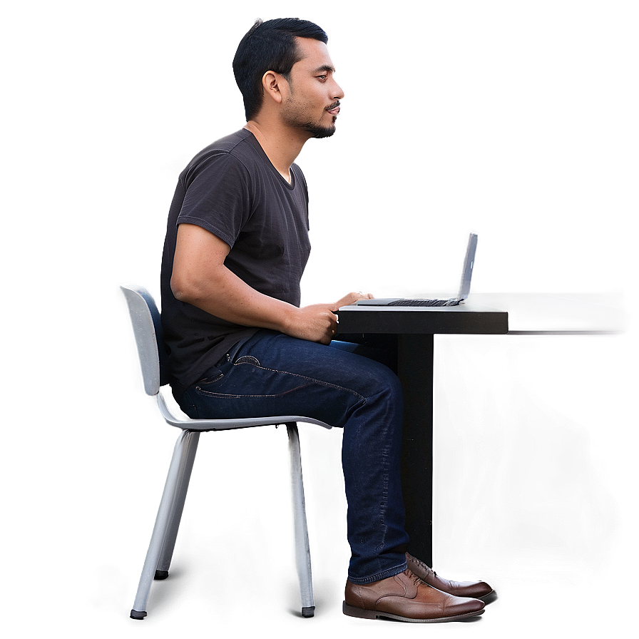 Man Sitting Alone Png Rsf