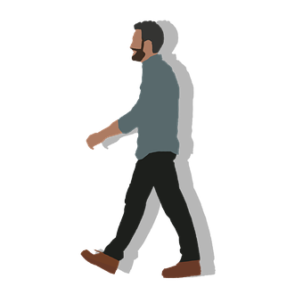 Man Walking Silhouette