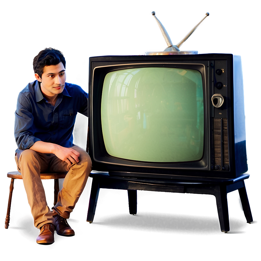 Man Watching Tv Png Slm